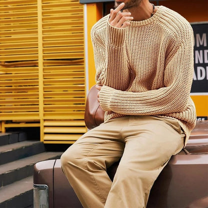 Robert Men's Relaxed Waffle Knit Sweater