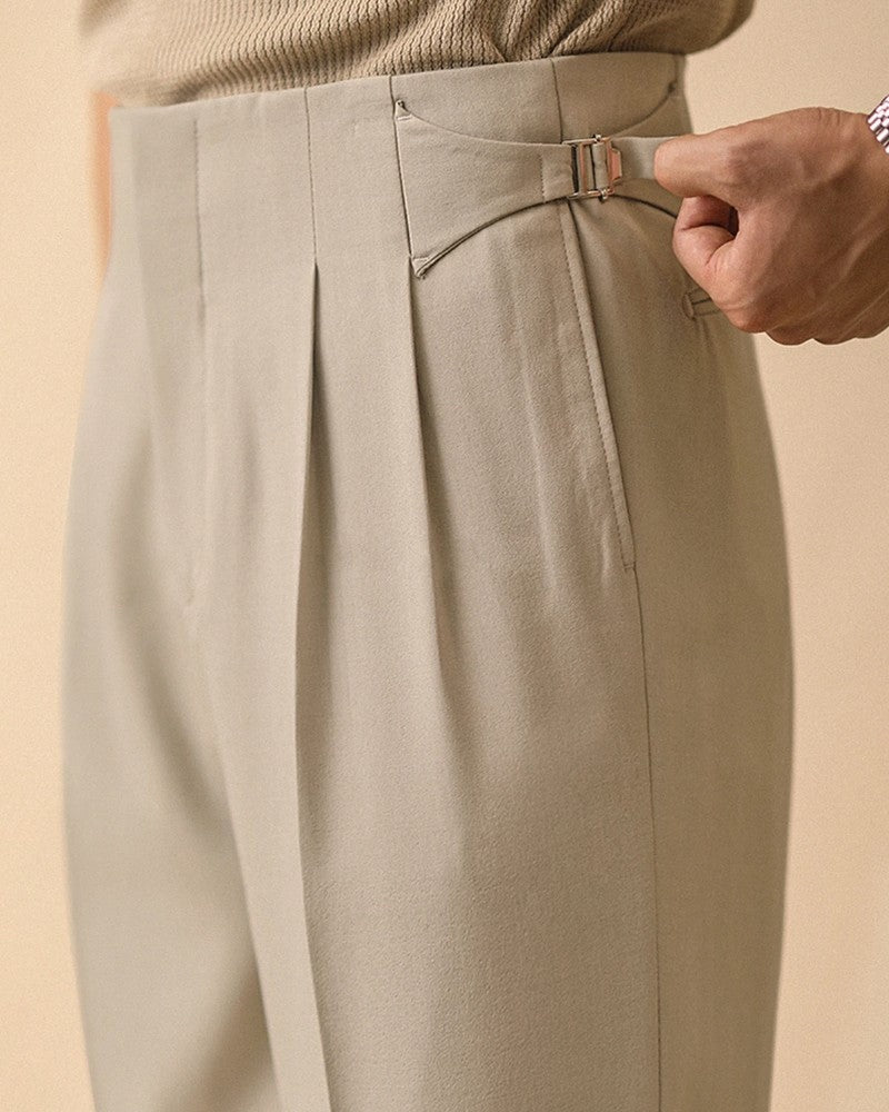 Roselle Relaxed Pleated Adjustable Trousers