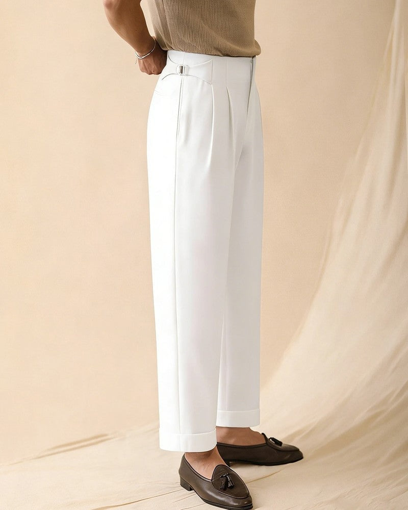 Roselle Relaxed Pleated Adjustable Trousers