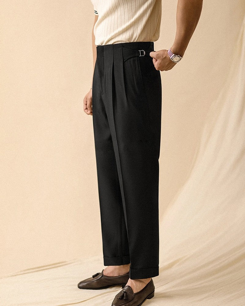 Roselle Relaxed Pleated Adjustable Trousers