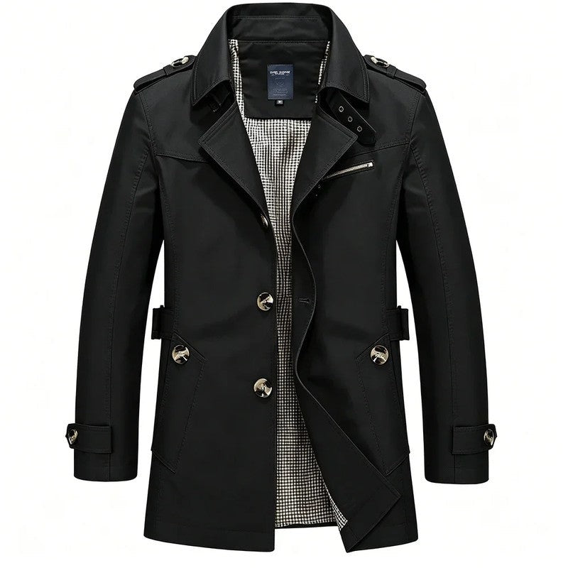 Rovelle Double-Breasted Modern Trench Coat