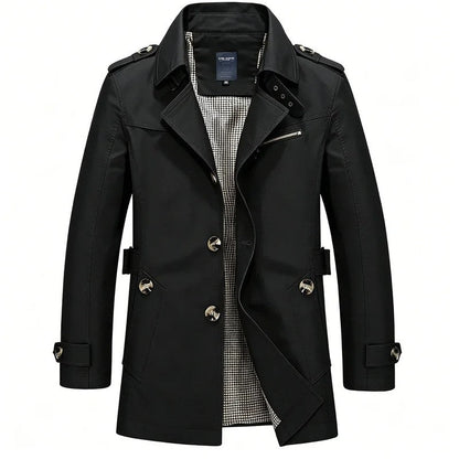 Rovelle Double-Breasted Modern Trench Coat