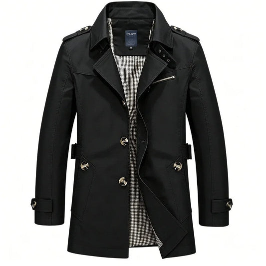 Rovelle Double-Breasted Modern Trench Coat