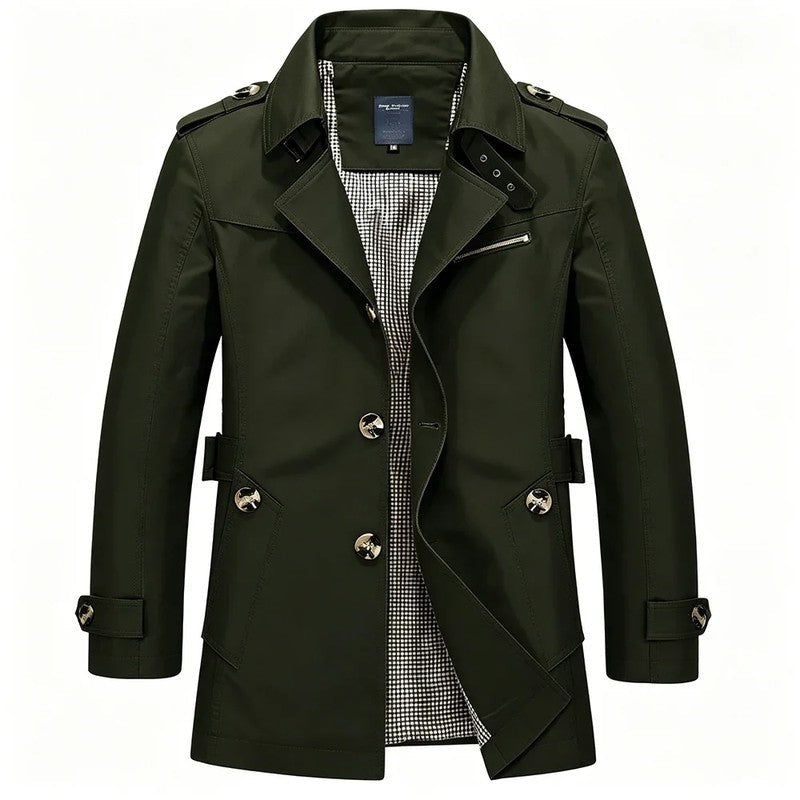 Rovelle Double-Breasted Modern Trench Coat
