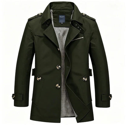 Rovelle Double-Breasted Modern Trench Coat