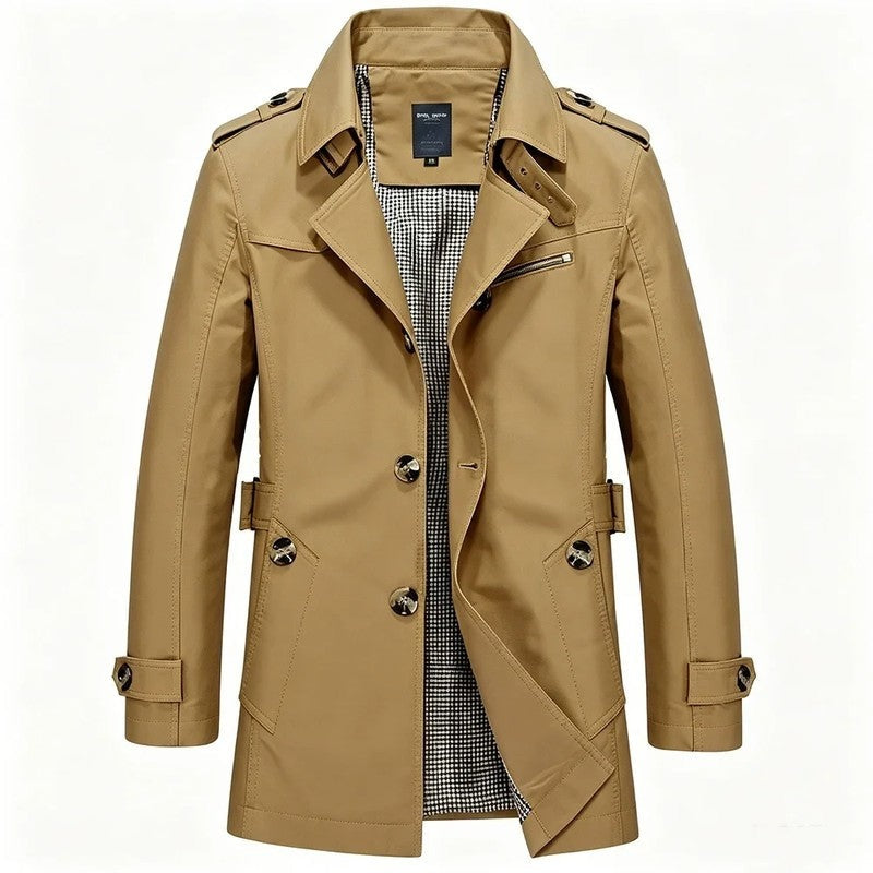 Rovelle Double-Breasted Modern Trench Coat