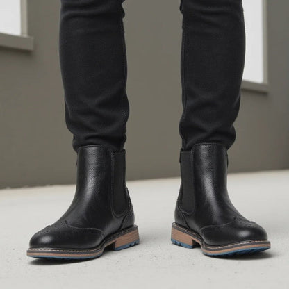 Rovian Brogue Chelsea Ankle Boots