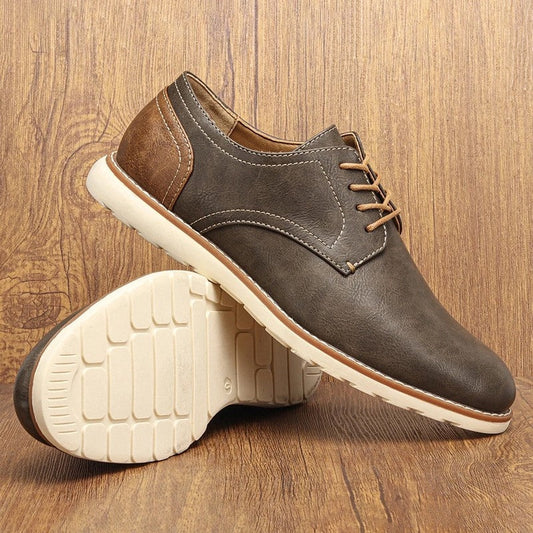 Rovino Relaxed Low-Top Derby Shoes
