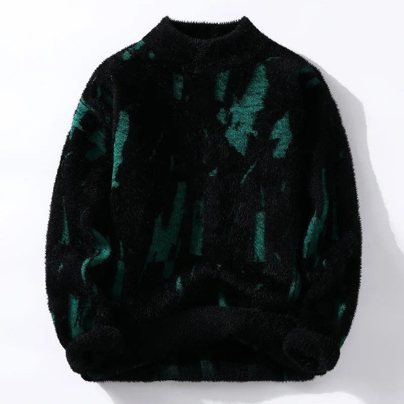 Ruvano Brushed Abstract Fleece Sweater