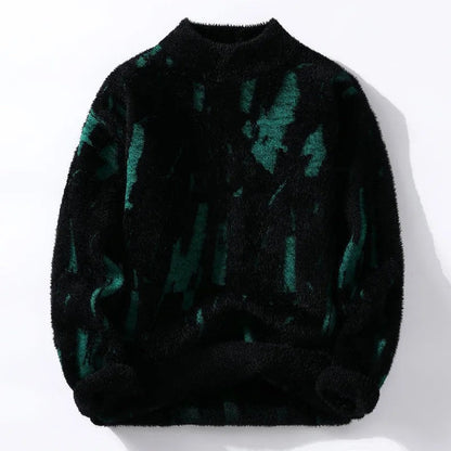 Ruvano Brushed Abstract Fleece Sweater