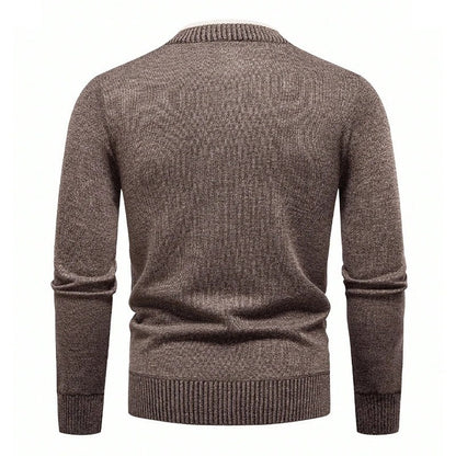 Ruvian Textured Quarter-Zip Knit Sweater