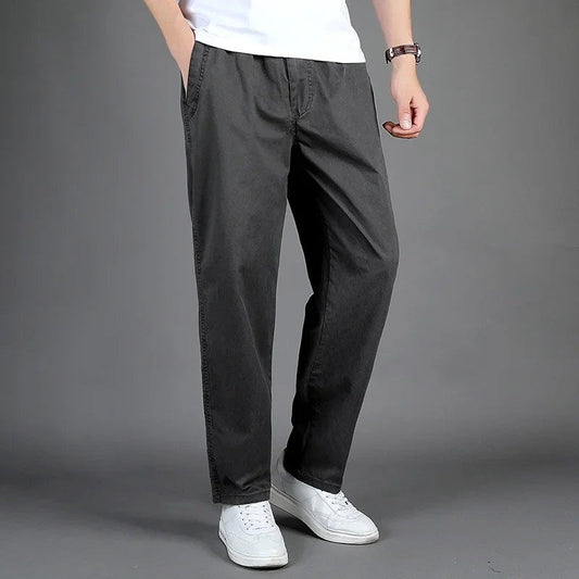 Ruvier Relaxed Tapered Cotton Pants