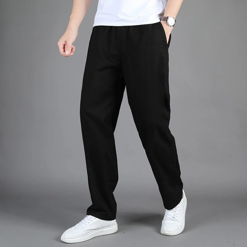 Ruvier Relaxed Tapered Cotton Pants
