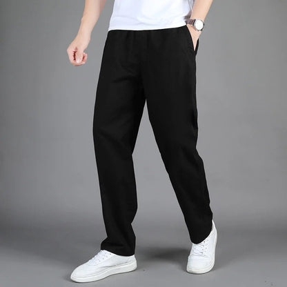 Ruvier Relaxed Tapered Cotton Pants