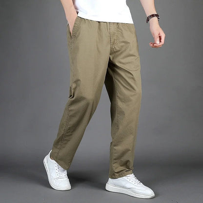 Ruvier Relaxed Tapered Cotton Pants
