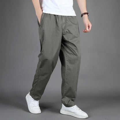 Ruvier Relaxed Tapered Cotton Pants