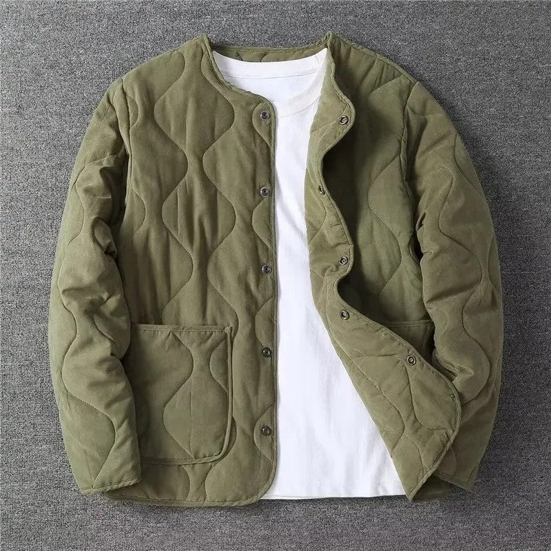 Sabine Quilted Lightweight Snap Jacket
