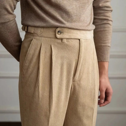 Sabriel Pleated Relaxed Corduroy Trousers