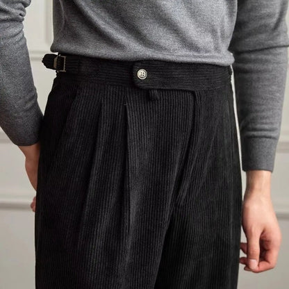 Sabriel Pleated Relaxed Corduroy Trousers