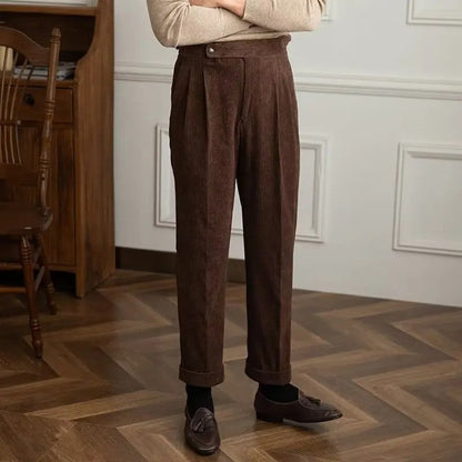 Sabriel Pleated Relaxed Corduroy Trousers