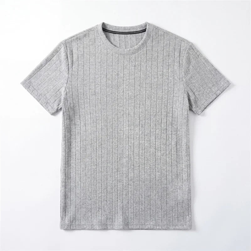 Samuel Men's Ribbed Stretch Knit T-Shirt