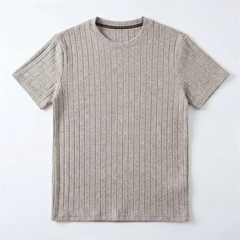 Samuel Men's Ribbed Stretch Knit T-Shirt