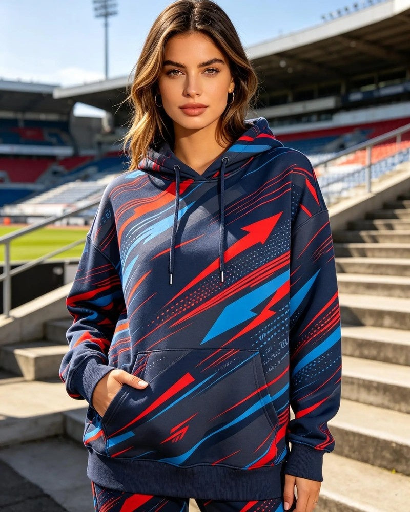Sara Women's Graphic Relaxed Fit Hoodie