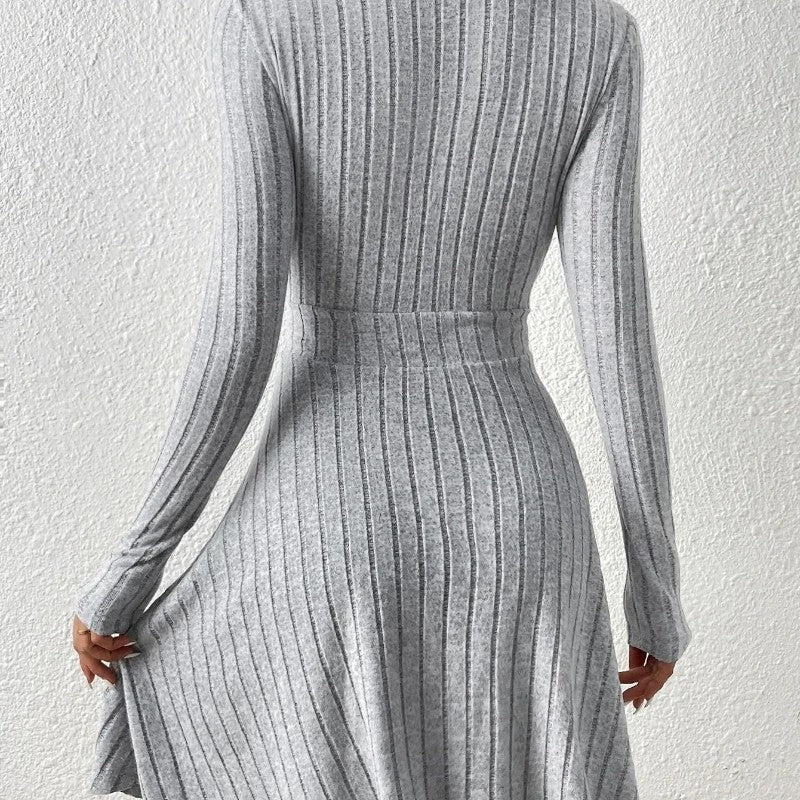 Sarah Women's Ribbed Knit Wrap Dress