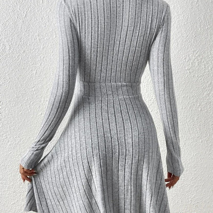 Sarah Women's Ribbed Knit Wrap Dress