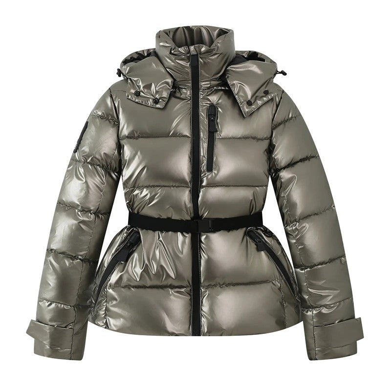 Sariel Belted Hooded Puffer Jacket