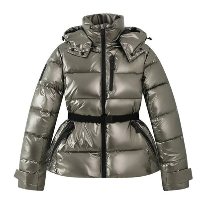 Sariel Belted Hooded Puffer Jacket