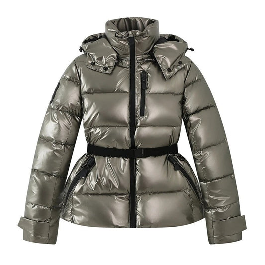 Sariel Belted Hooded Puffer Jacket