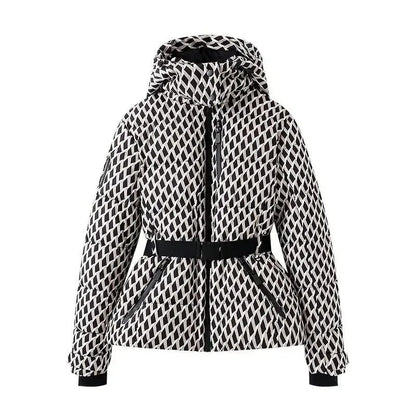 Sariel Belted Hooded Puffer Jacket