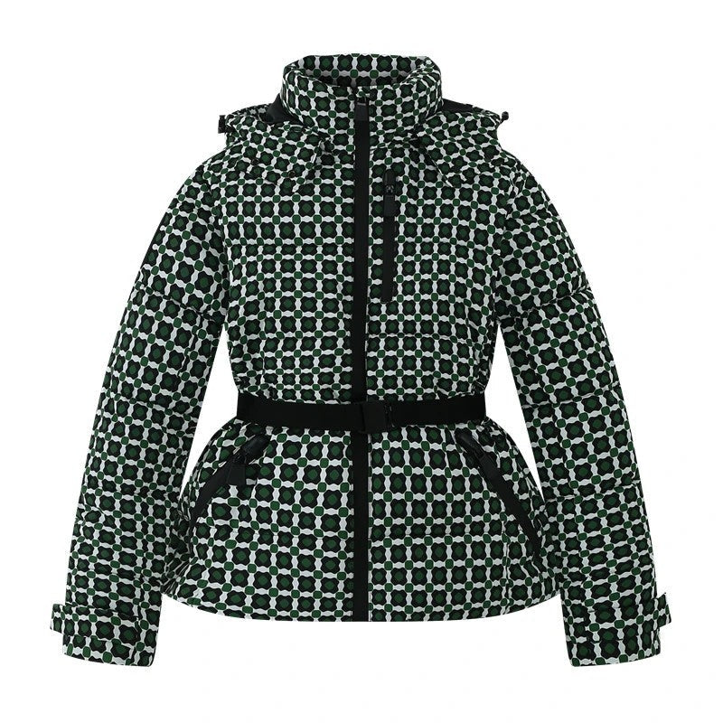 Sariel Belted Hooded Puffer Jacket