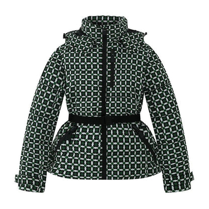 Sariel Belted Hooded Puffer Jacket