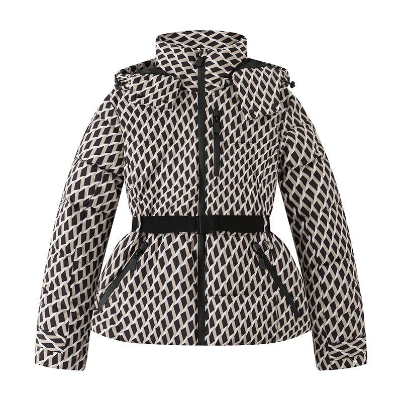 Sariel Belted Hooded Puffer Jacket