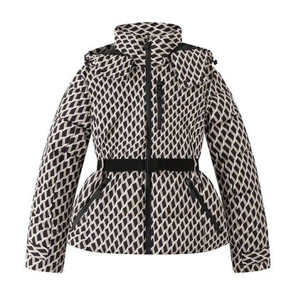 Sariel Belted Hooded Puffer Jacket