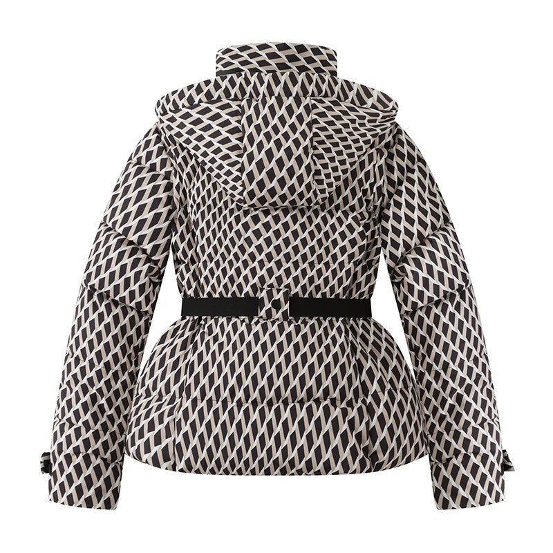 Sariel Belted Hooded Puffer Jacket