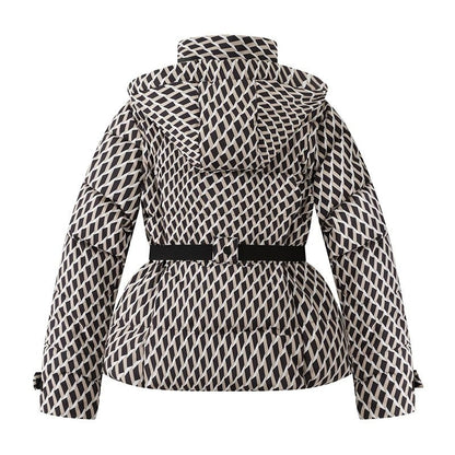 Sariel Belted Hooded Puffer Jacket