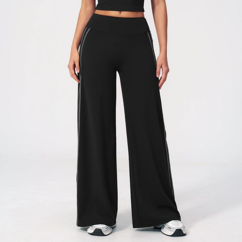 Serava Relaxed Side Stripe Wide-Leg Pants