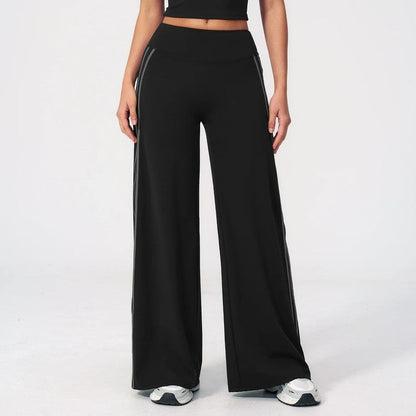 Serava Relaxed Side Stripe Wide-Leg Pants