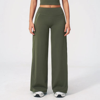 Serava Relaxed Side Stripe Wide-Leg Pants