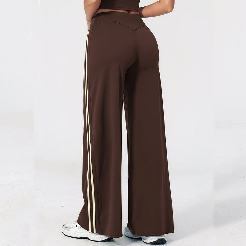 Serava Relaxed Side Stripe Wide-Leg Pants