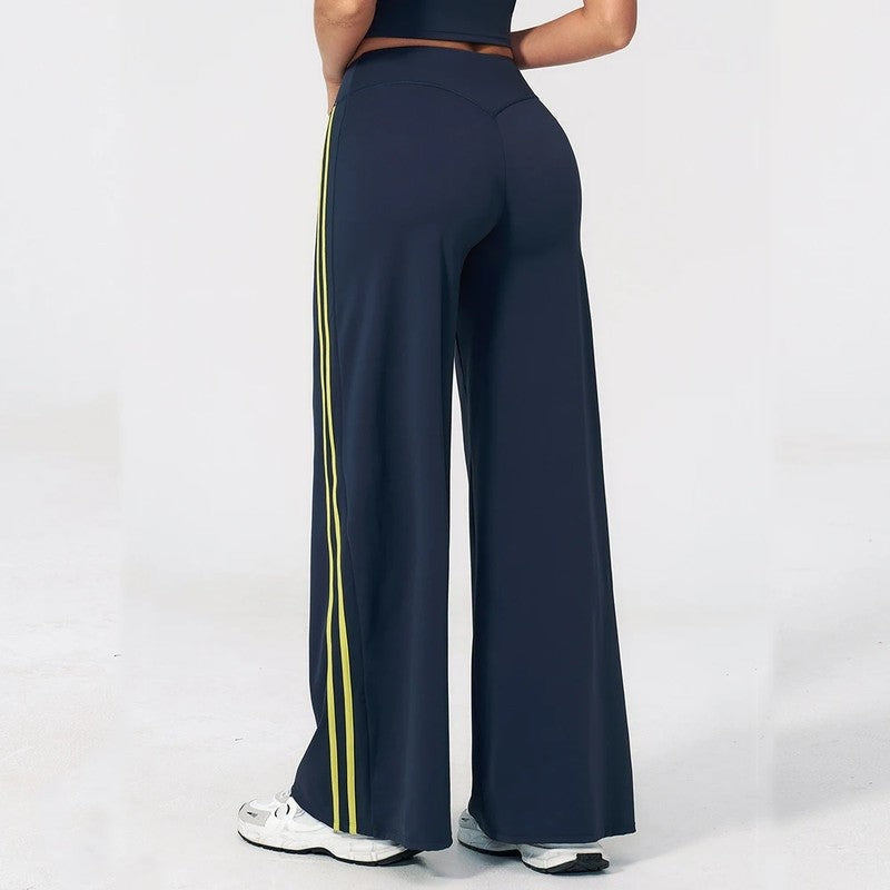 Serava Relaxed Side Stripe Wide-Leg Pants