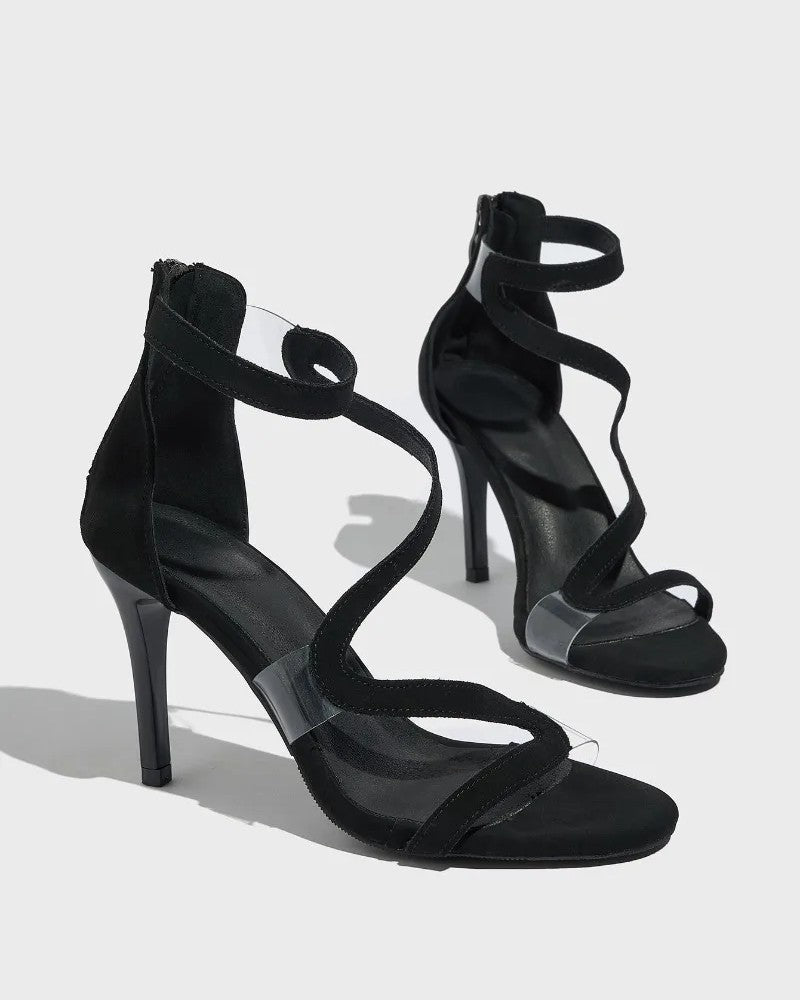 Serina Strappy Suede High Heel Sandals