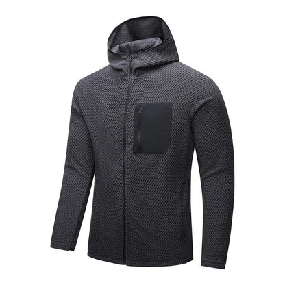 Shaora Patterned Zip Hooded Jacket