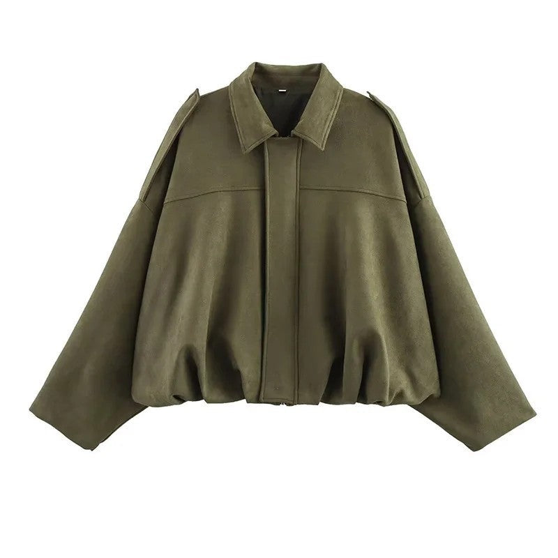 Sorelle Relaxed Drop-Shoulder Cropped Jacket