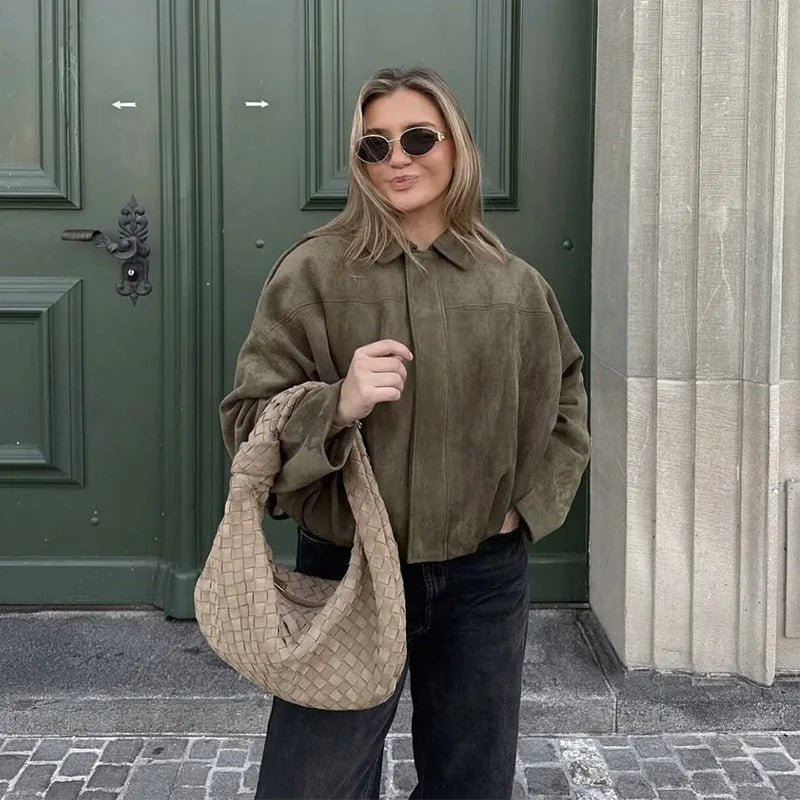 Sorelle Relaxed Drop-Shoulder Cropped Jacket