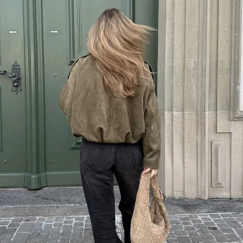 Sorelle Relaxed Drop-Shoulder Cropped Jacket
