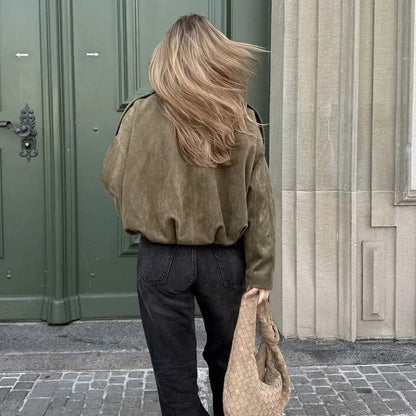 Sorelle Relaxed Drop-Shoulder Cropped Jacket